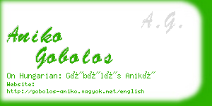 aniko gobolos business card